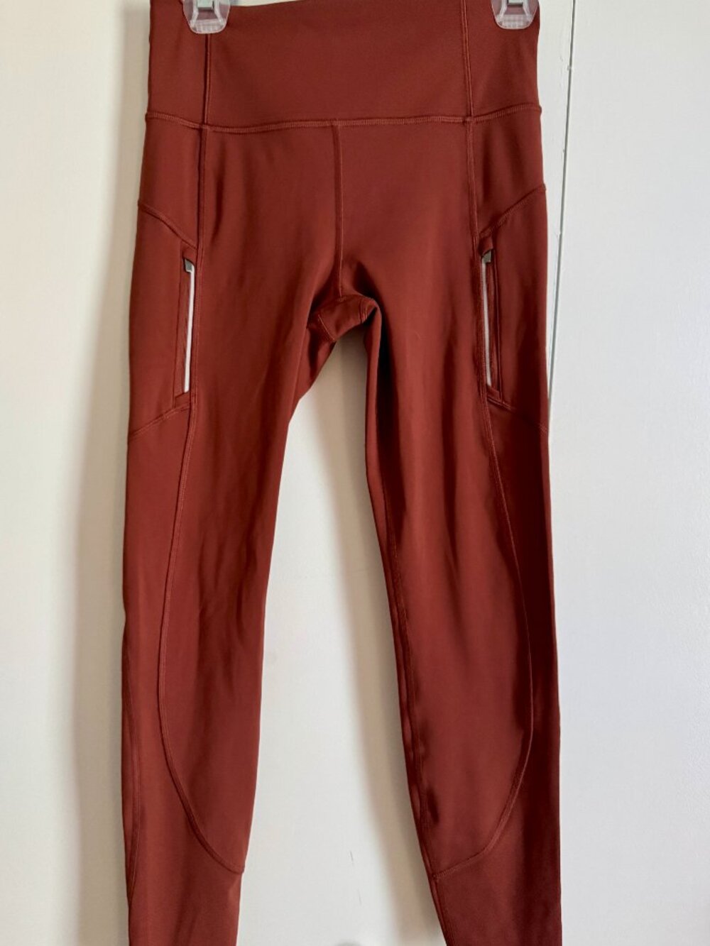 Athleta Rainier Tight Leggings Truffle Women's Size Small Zip Pockets